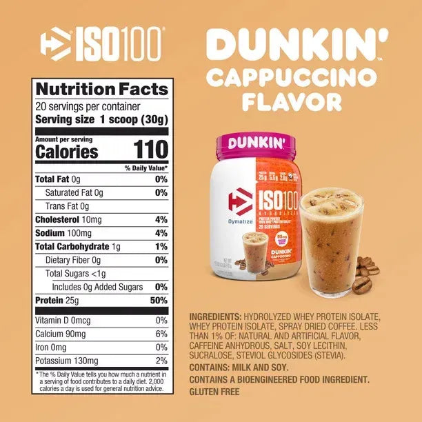 Dymatize ISO 100 5 LBS "DUNKIN" Edicion Limitada
