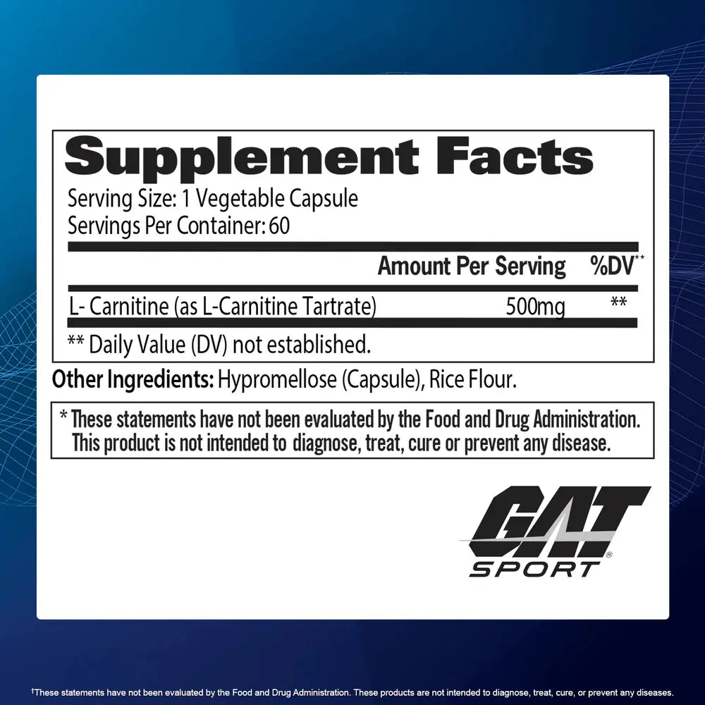 Gat L-Carnitine 60 Caps Carnitina
