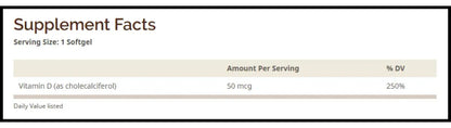 Windmill VITAMIN D3 2000 IU 50 MCG 100 SOFTGELS