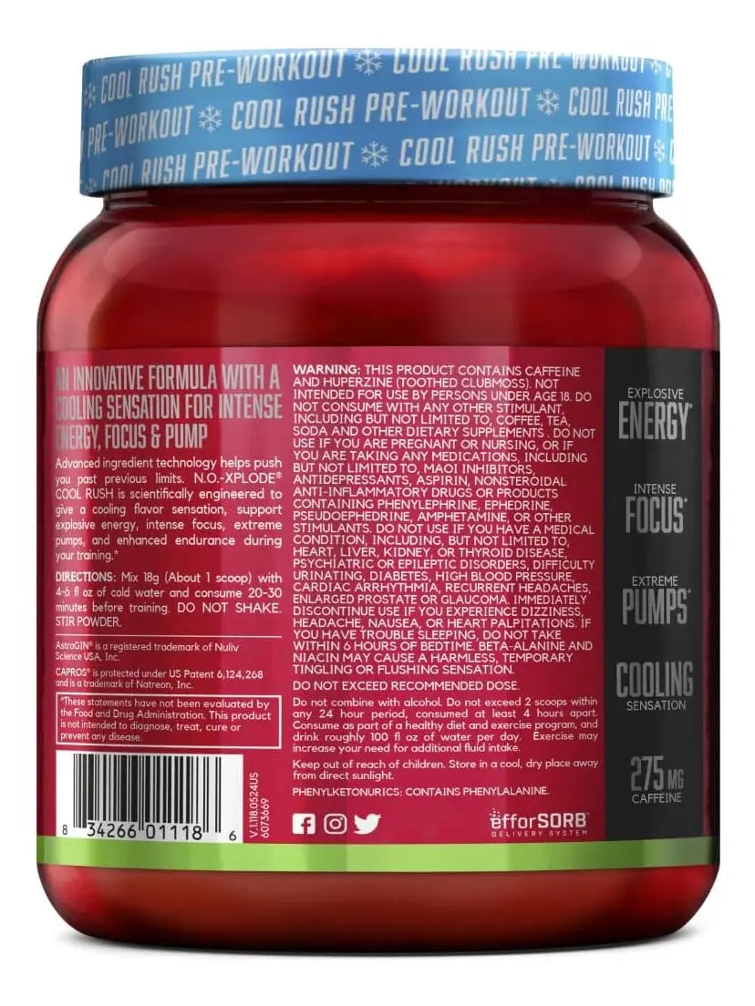 BSN No-Xplode 3.0 Cool Rush 30 servicios