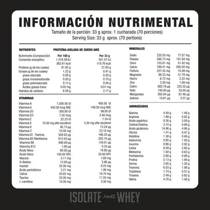 AMZ Proteina Isolate Whey 5 lbs