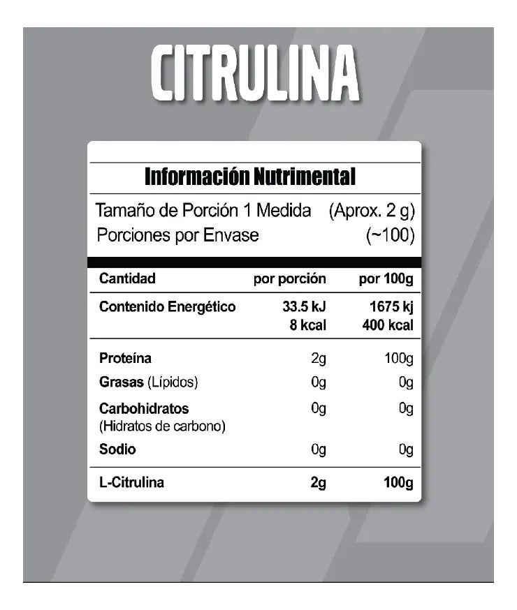Meta Citrulina 200 Grs
