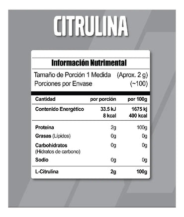 Meta Citrulina 200 Grs