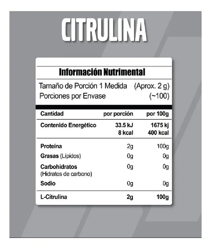 Meta Citrulina 200 Grs
