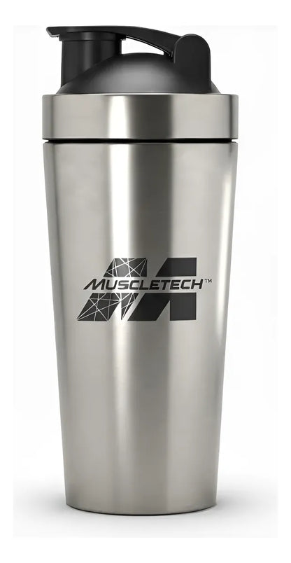 Muscletech Shaker Acero Inoxidable PLATA