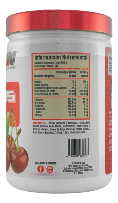 Advantage Nutritions Amino 100 500 Grs