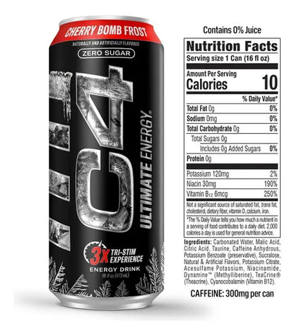 Cellucor C4 Energy Drink Ultimate 24 Latas (2 PACK DE 12 PZAS )