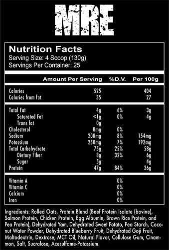 Redcon1 MRE MEAL replancement 7.1 lbs