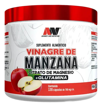Advance Nutrition Vinagre De Manzana-Citrato de Magnesio 120 Caps