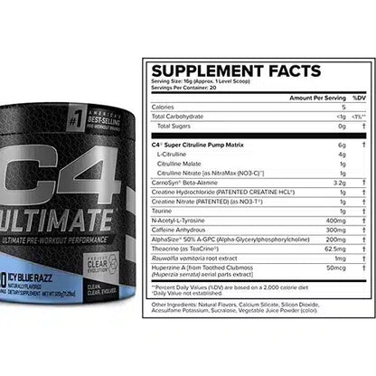 Cellucor C4 Ultimate 20 servicios