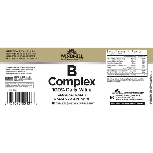 Windmill B-Complex 100 Caps