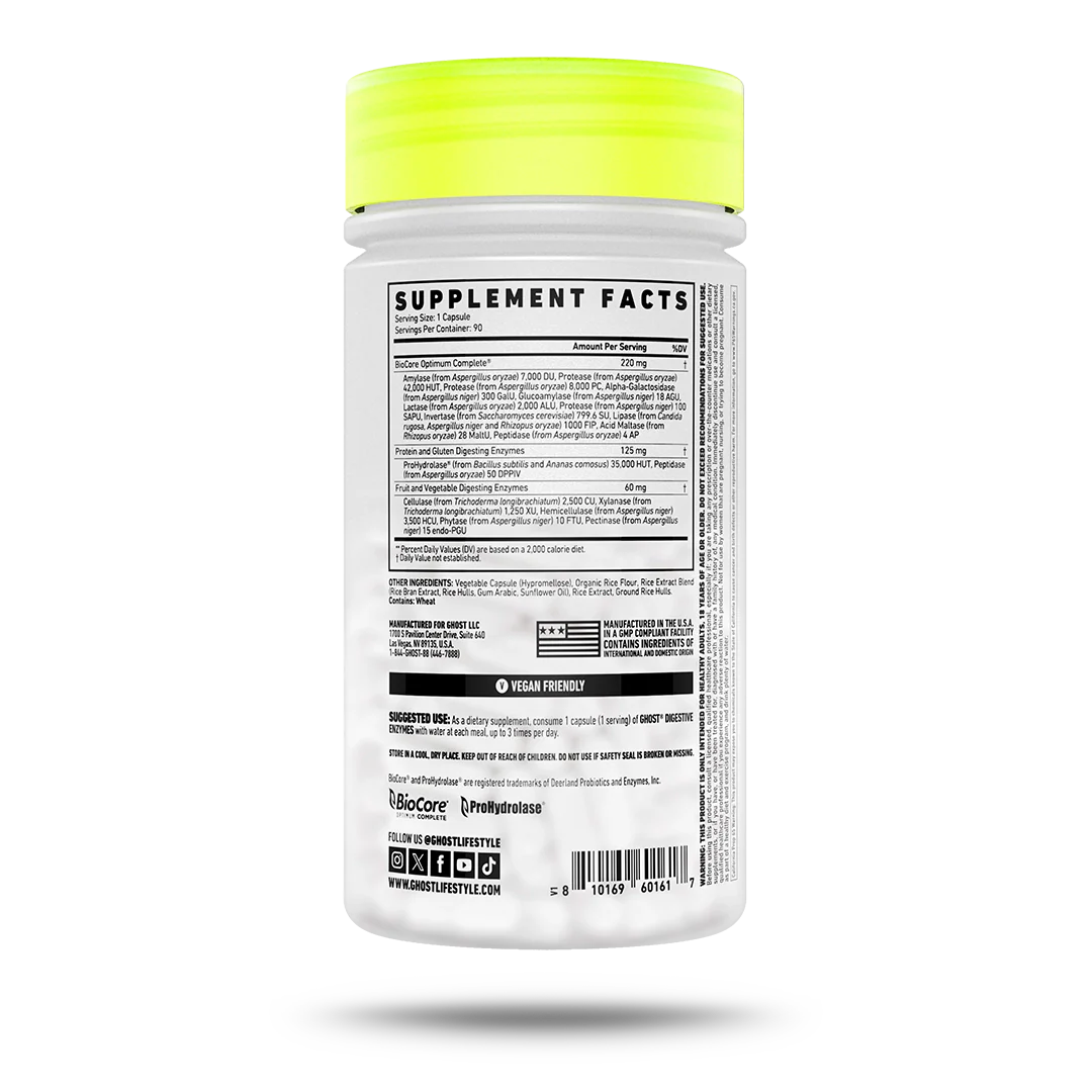 Ghost Dygestive Enzymes 90 Caps