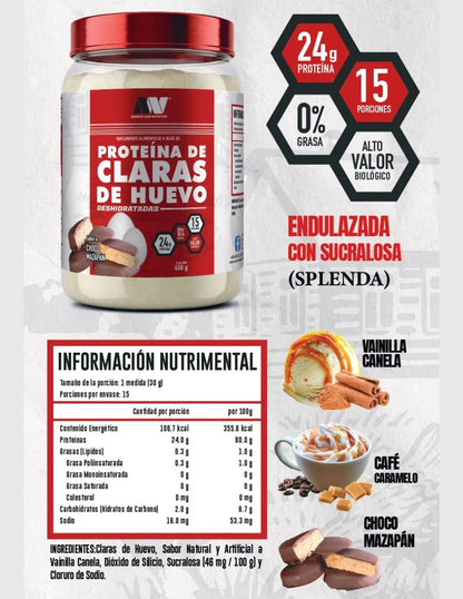Advance Nutrition Clara de Huevo 450 Grs