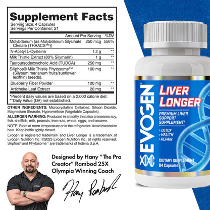 Evogen Liver Longer 84 Caps