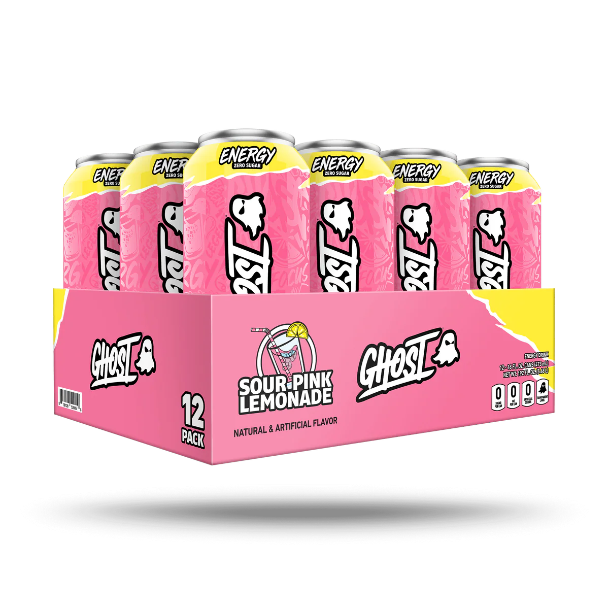 Ghost Bebida Energizante 16 OZ / 24 PZAS (2 PACK DE 12 PZAS )