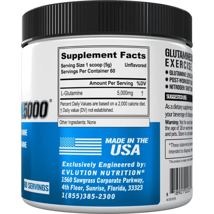 Evolution Nutrition Glutamine 5000 60 Serv