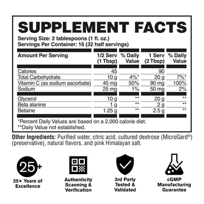 Gat Liquid Glycerol 32 Serv