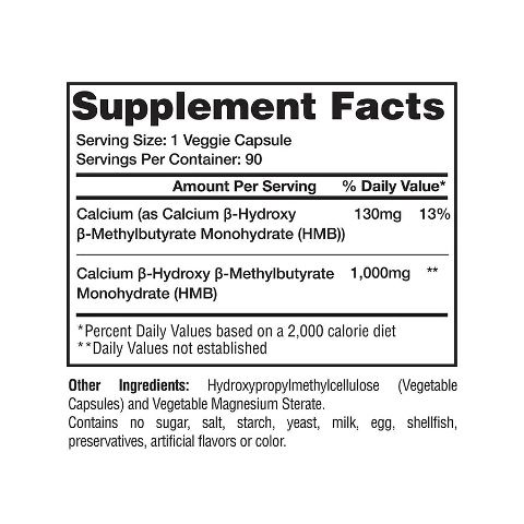 Gaspari Hmb 1000 mg, 90 Caps