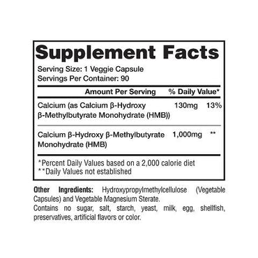 Gaspari Hmb 1000 mg, 90 Caps