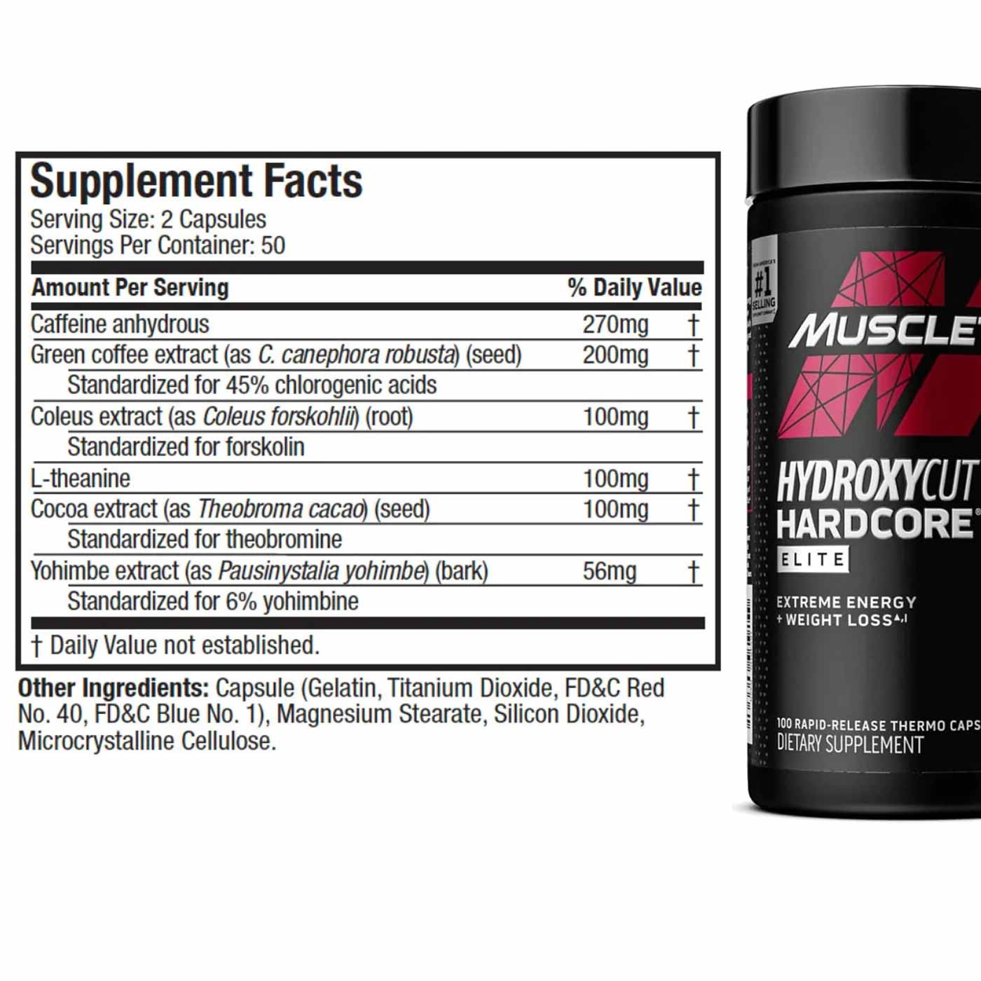 Muscletech Hydroxycut Hardcore Elite 100 tabs