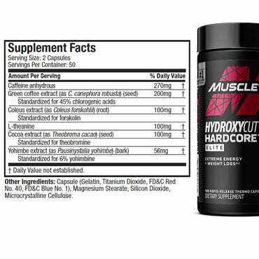 Muscletech Hydroxycut Hardcore Elite 100 tabs