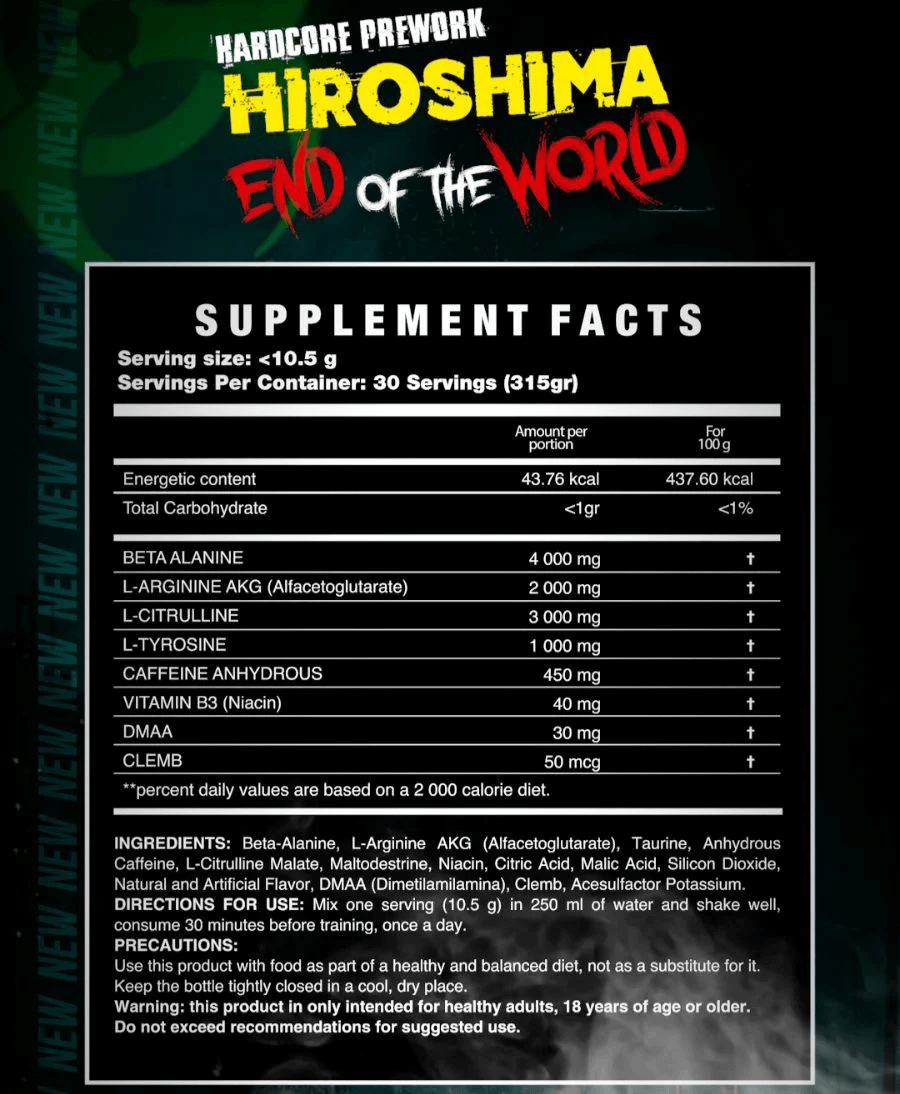 Dark Matter Hardcore PWO Hiroshima End Of The World 30 Serv
