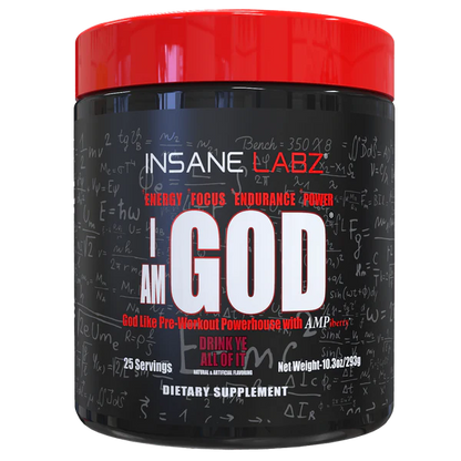 Insane Labz "I AM GOD" Pre entreno 25 serv