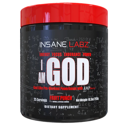 Insane Labz "I AM GOD" Pre entreno 25 serv