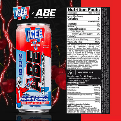 Applied Nutrition ABE Performance Energy Drink ICEE 12oz 24 PACK