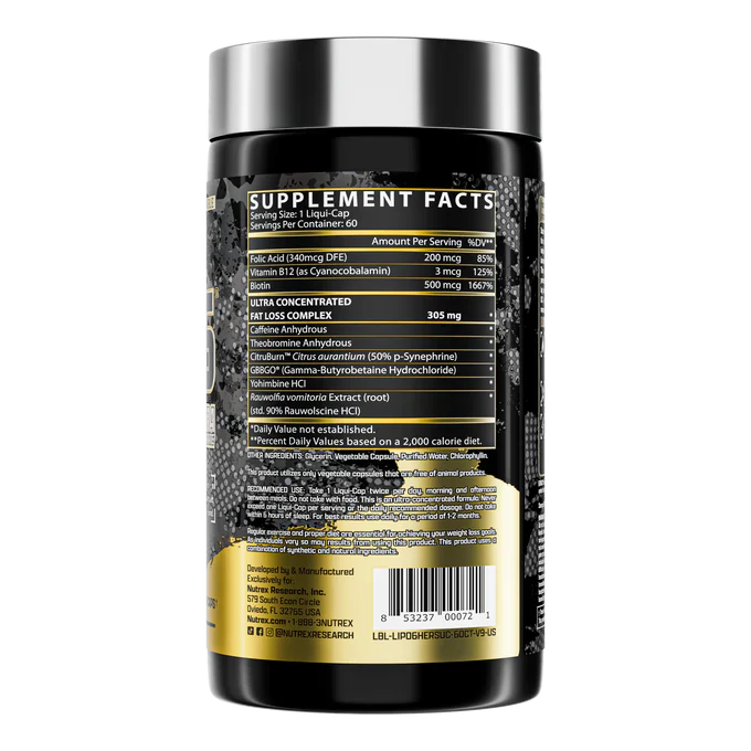 Nutrex Lipo 6 Black Hers ultra 60 caps