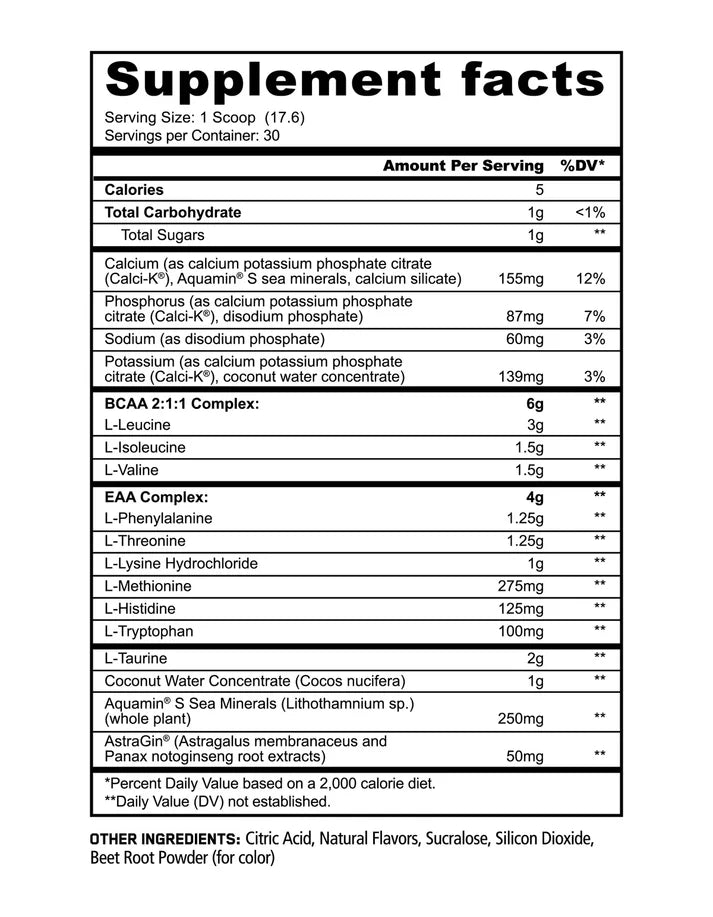 Panda Aminos BCAA + EAA Hydratation 30 Servings