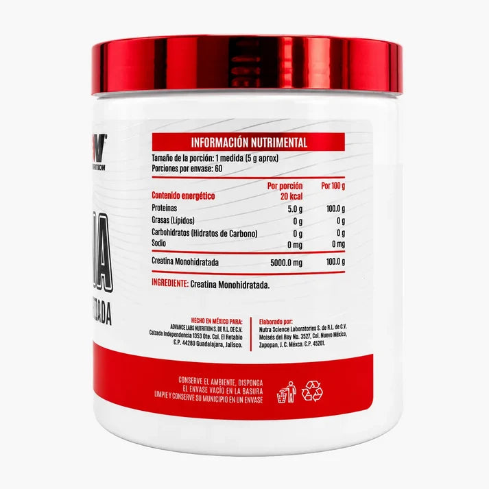 Advance Nutrition Creatina Monohidratada 300 Grs