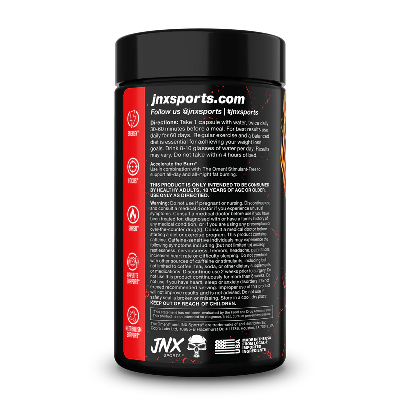 Cobra The Omen Fat Burner 100 Cts