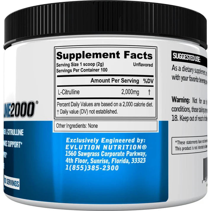 Evolution Nutrition L-Citruline 100 Serv