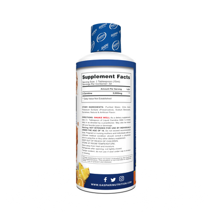 Gaspari L-Carnitine Liquid 3000 16 oz