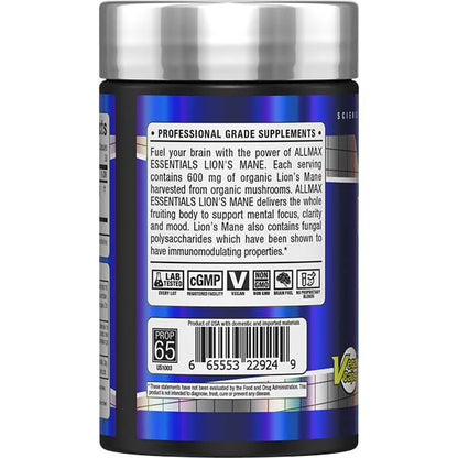 Allmax Lions Mane 60 Ct