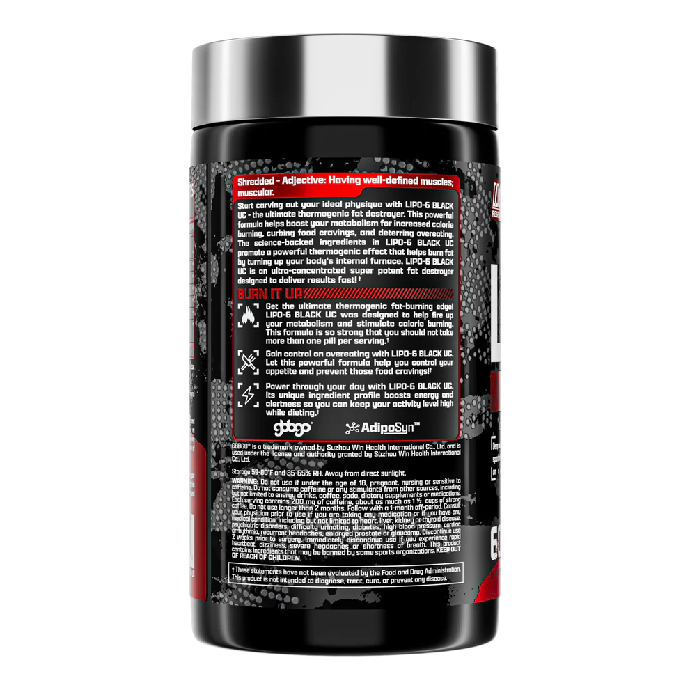 Nutrex Lipo6 Black UC 60 Caps 12 Pk