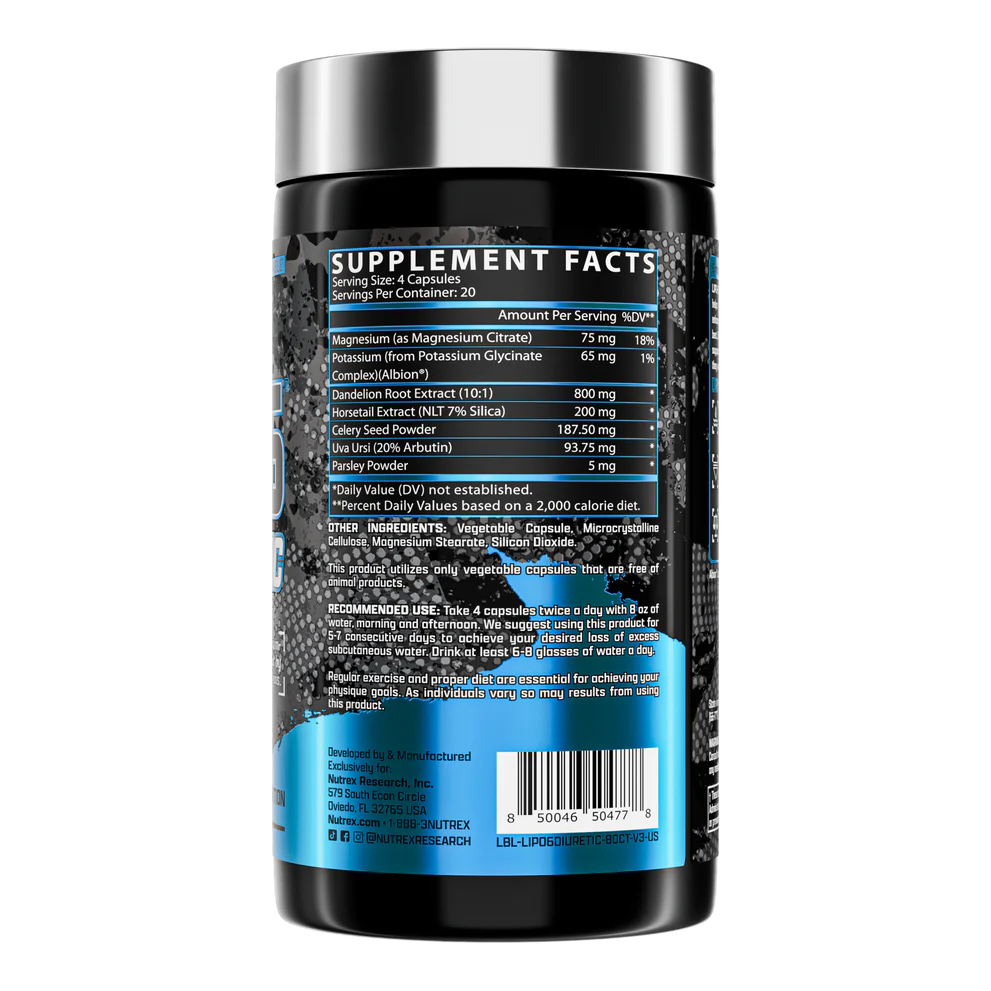Nutrex Lipo6 Black Diuretic 80 Caps