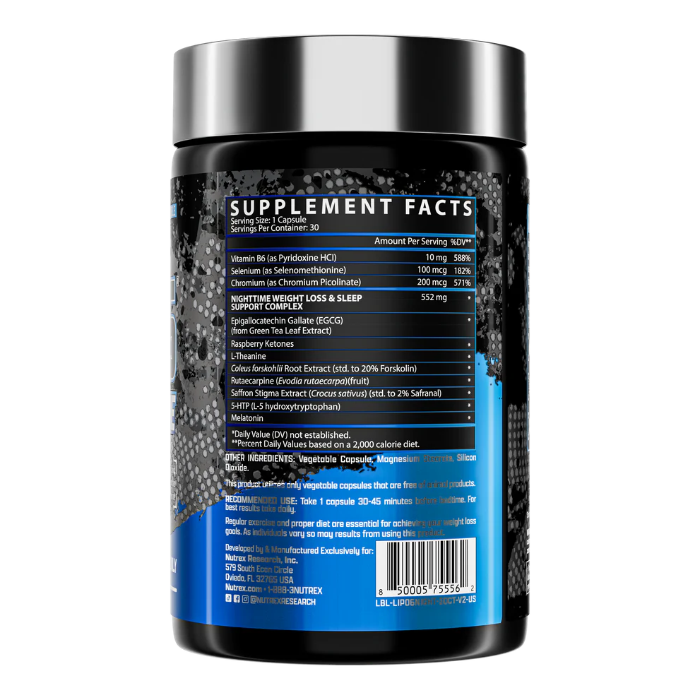 Nutrex Lipo6 Nigthtime 30 Ct