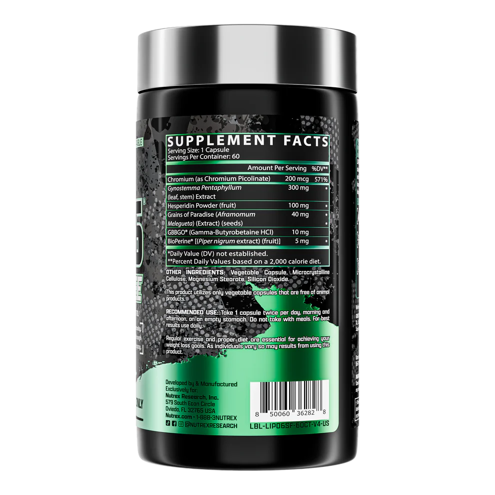 Nutrex Lipo6 Stim-Free 60 Caps