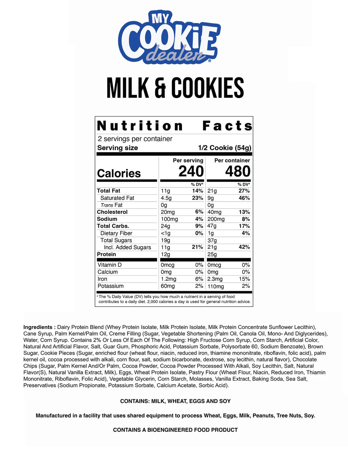 Raw My Cookie Dealer 12 pack by Cbum Version 113 Grs GRANDE