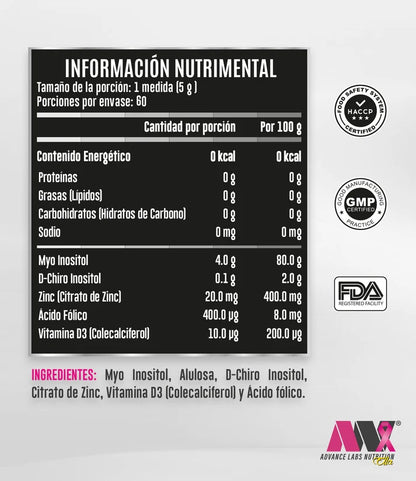 Advance Nutrition Myo-D-Chiro Inositol 40:1 360 Grs