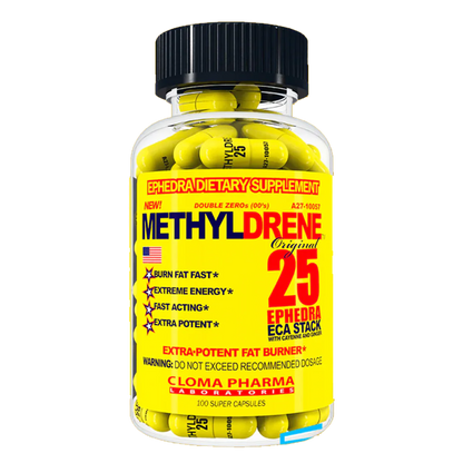Clomapharma methyldrene amarillo 25, 100 CAPS