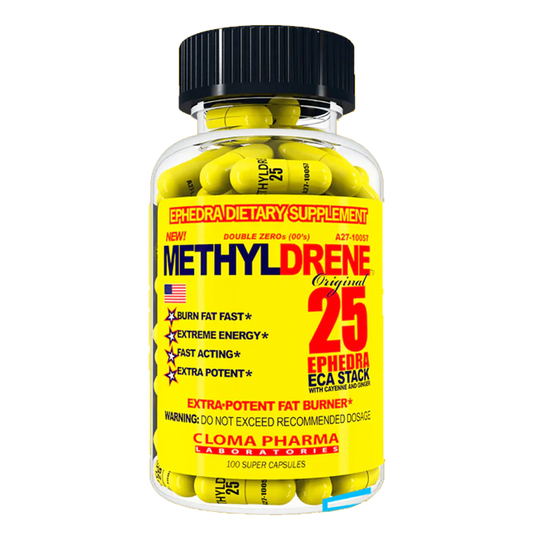 Clomapharma methyldrene amarillo 25, 100 CAPS
