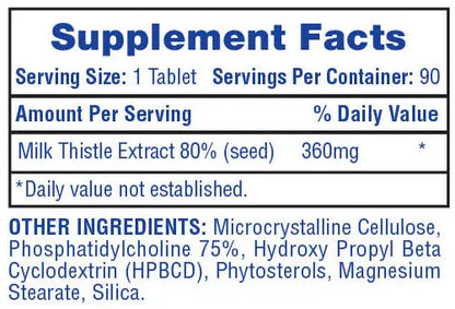 Hi-Tech Milk Thistle 90 Ct
