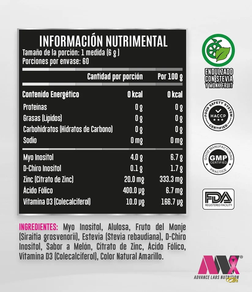 Advance Nutrition Myo D-Chirol 40:1 Naturals 360 Grs