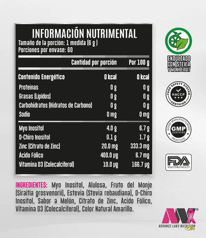Advance Nutrition Myo D-Chirol 40:1 Naturals 360 Grs