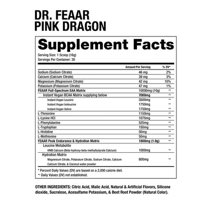 Dragon Pharma Dr.FEAAR 30 SERV Aminoacidos EAA