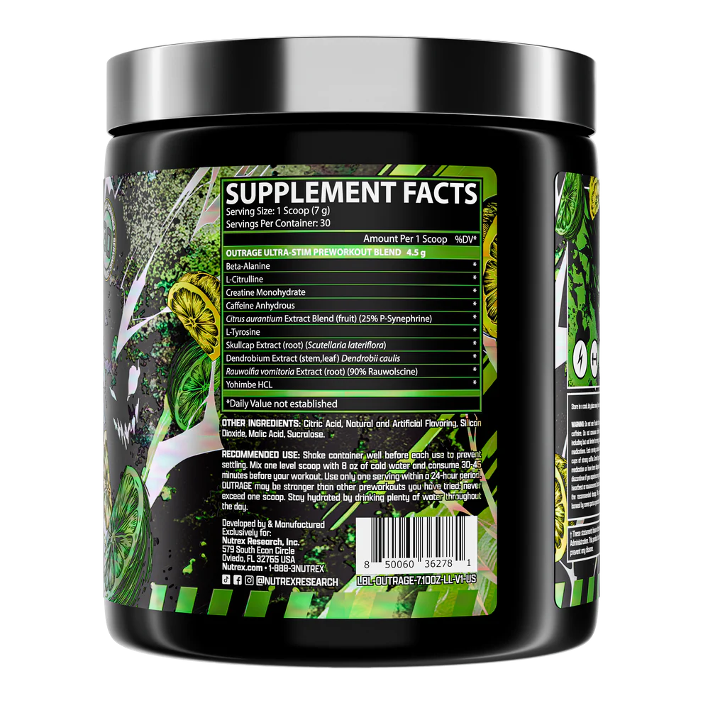 Nutrex Outrage Ultra-Stim 30 Serv