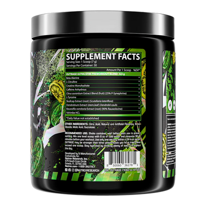 Nutrex Outrage Ultra-Stim 30 Serv
